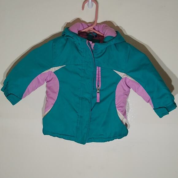 Girls health text winter coat size 12 months - Picture 1 of 6